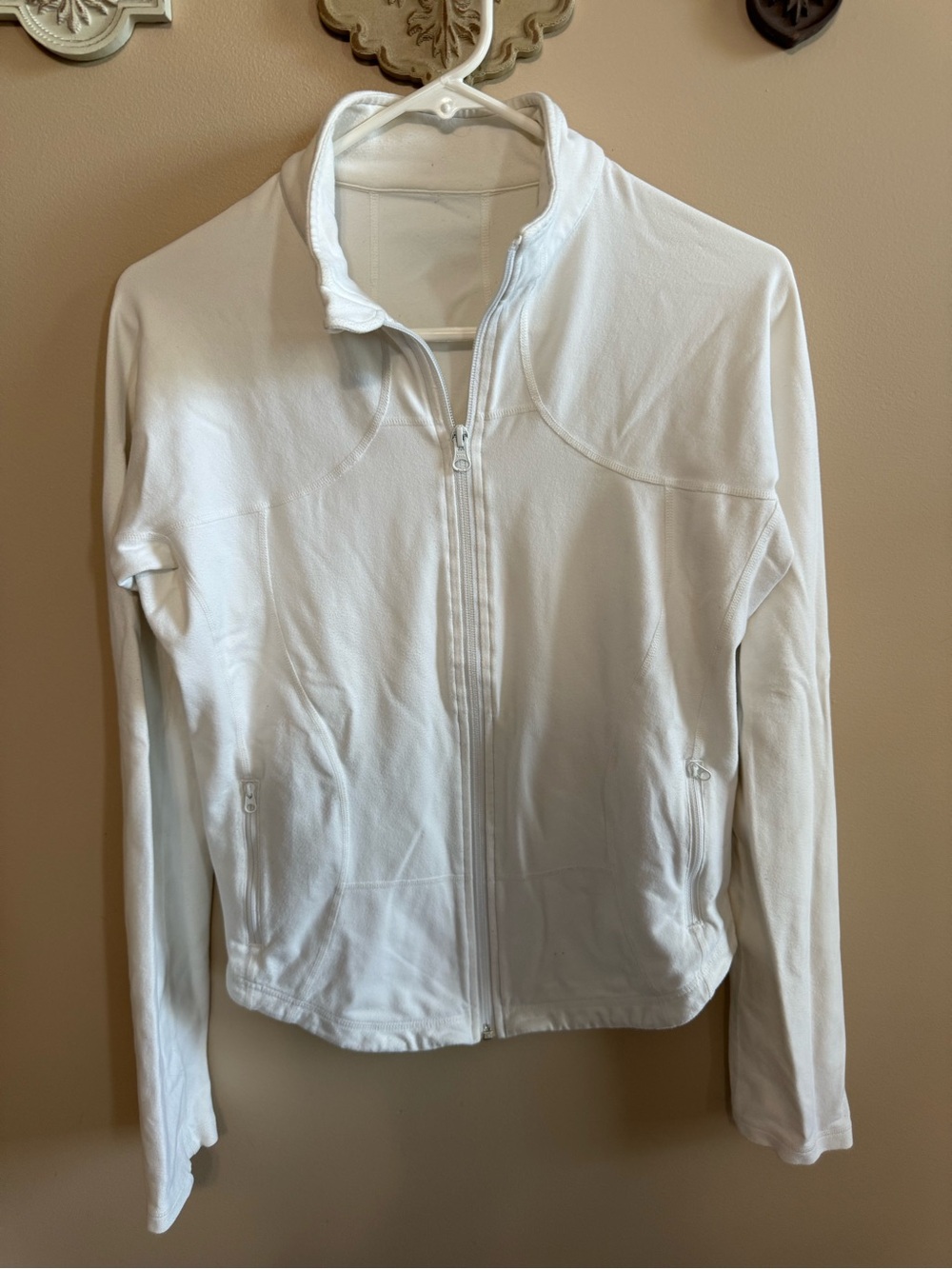 Lululemon White Full-Zip Jacket Sz 8
